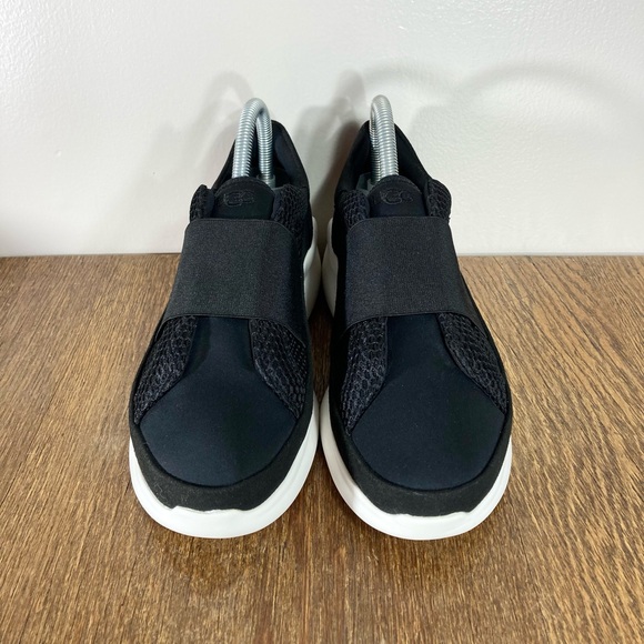 UGG Women's Libu Lite Sneaker Women’s Size 6.5 Black Suede/Mesh - Picture 3 of 10